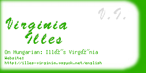 virginia illes business card